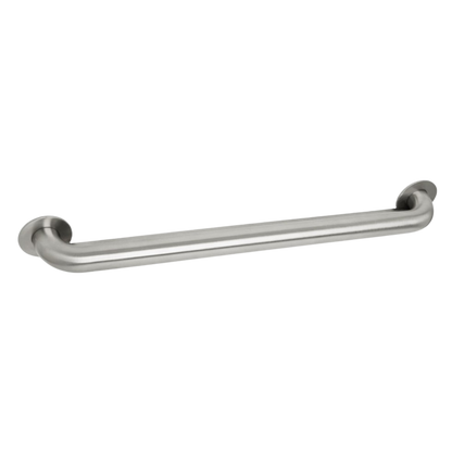 Seachrome Signature Series 30" Satin Stainless Steel 1.5 Diameter Exposed Mounting Flange Without Hole Switch Weld Standard Ligature Resistant Grab Bar