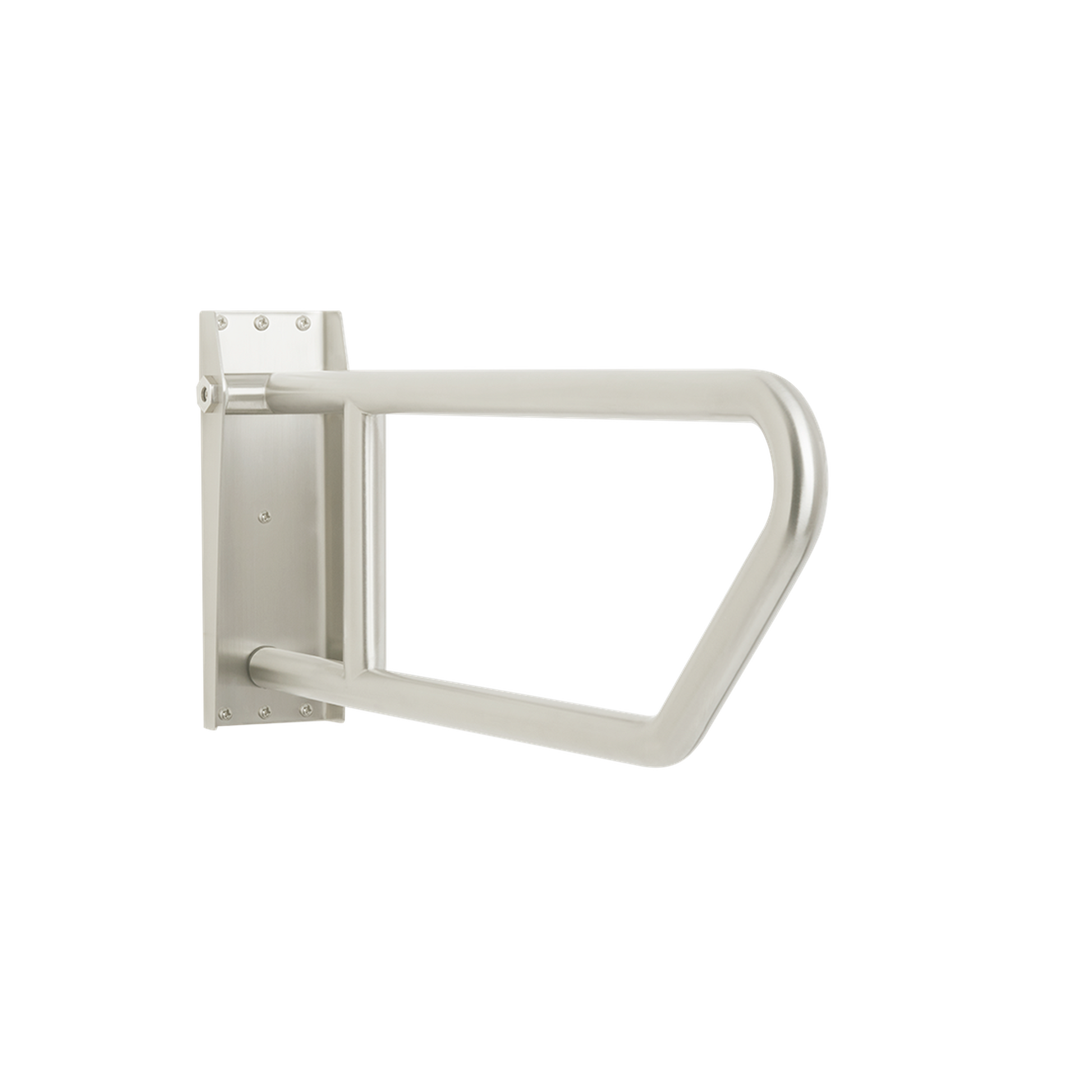 Seachrome Signature Series 30" x 10" Satin Stainless Steel Exposed Flange Swing-Up Grab Bar