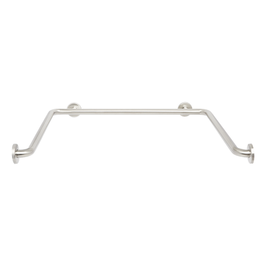 Seachrome Signature Series 30" x 36" Satin Stainless Steel 1.25" Bar Diameter Concealed Flange U-Shaped Shower Bar