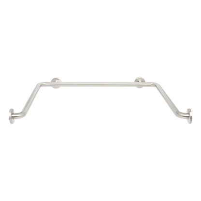 Seachrome Signature Series 30" x 60" Satin Stainless Steel 1.5" Bar Diameter Concealed Flange U-Shaped Shower Bar