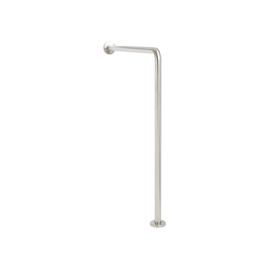 Seachrome Signature Series 33" H x 30" D Satin Stainless Steel 1.25" Bar Diameter Concealed Flange Wall-To-Floor Grab Bar