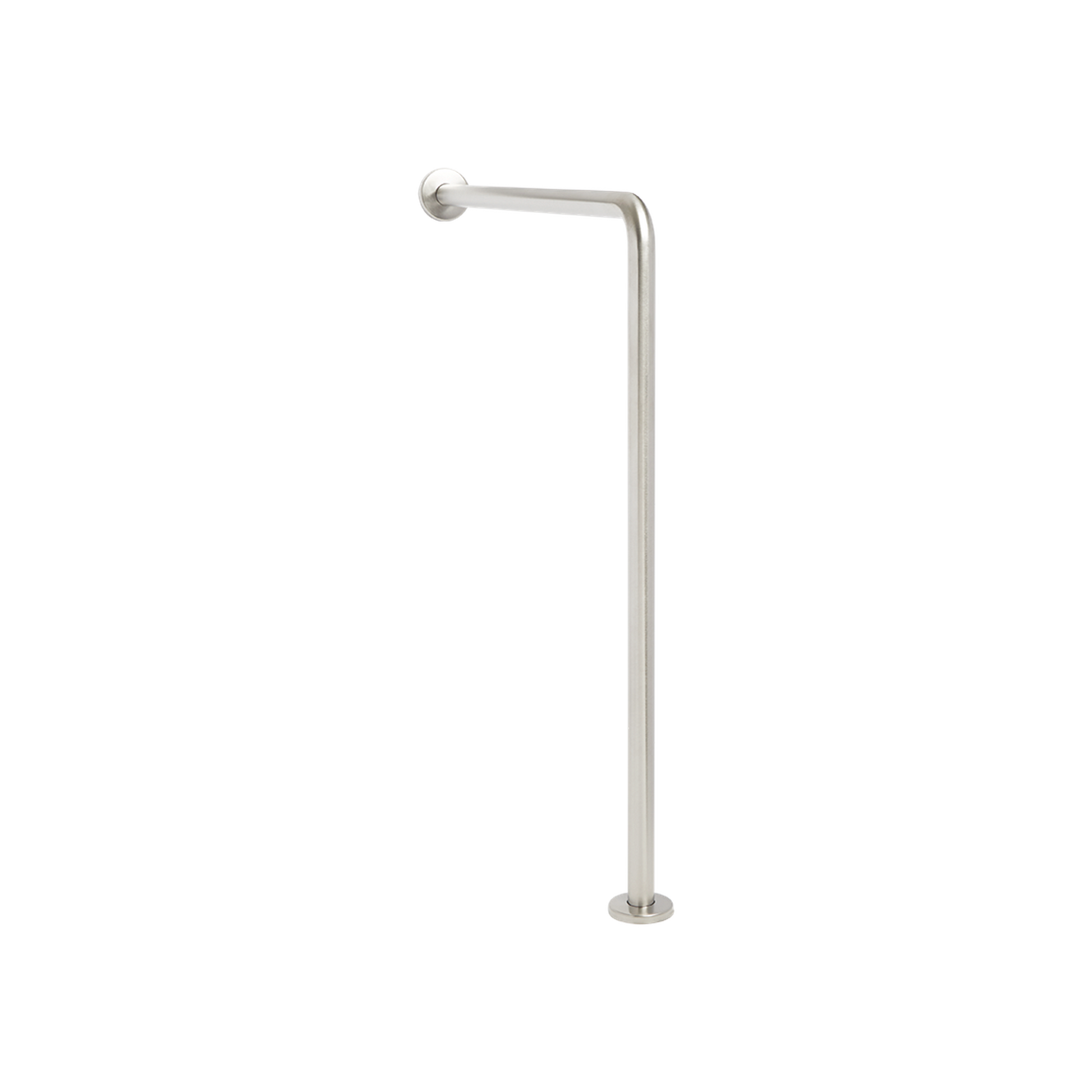 Seachrome Signature Series 33" H x 30" D Satin Stainless Steel 1.25" Bar Diameter Exposed Flange Wall-To-Floor Grab Bar