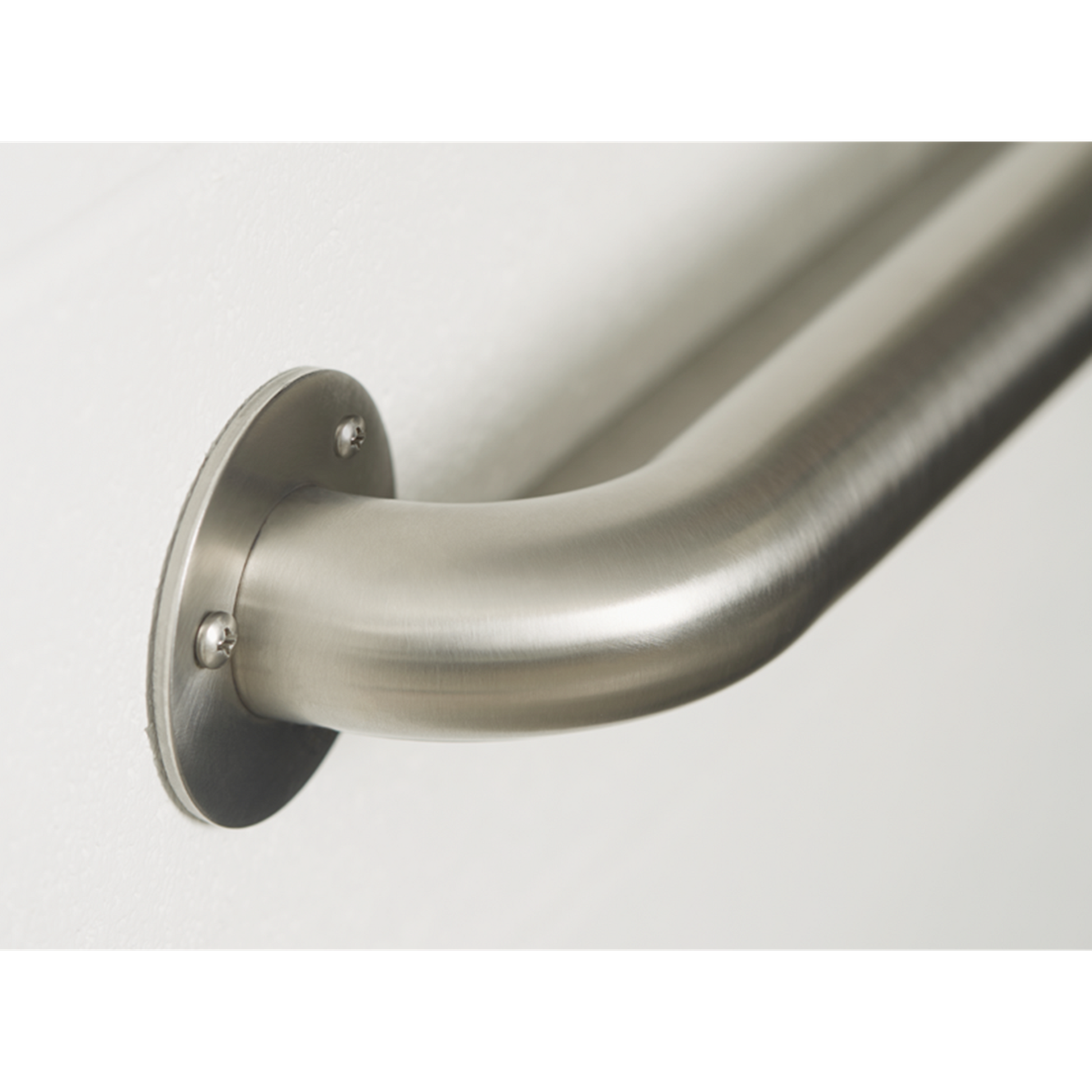 Seachrome Signature Series 42" Satin Stainless Steel 1.5 Diameter Exposed 3-Hole Mounting Flange Standard Ligature Resistant Grab Bar