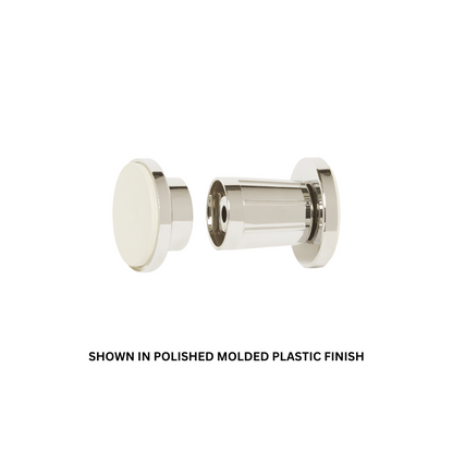 Seachrome Signature Series Almond Powder Coat Molded Plastic Adjustable Jiffy-On Shower Rod Flange Set for 1" Shower Rod