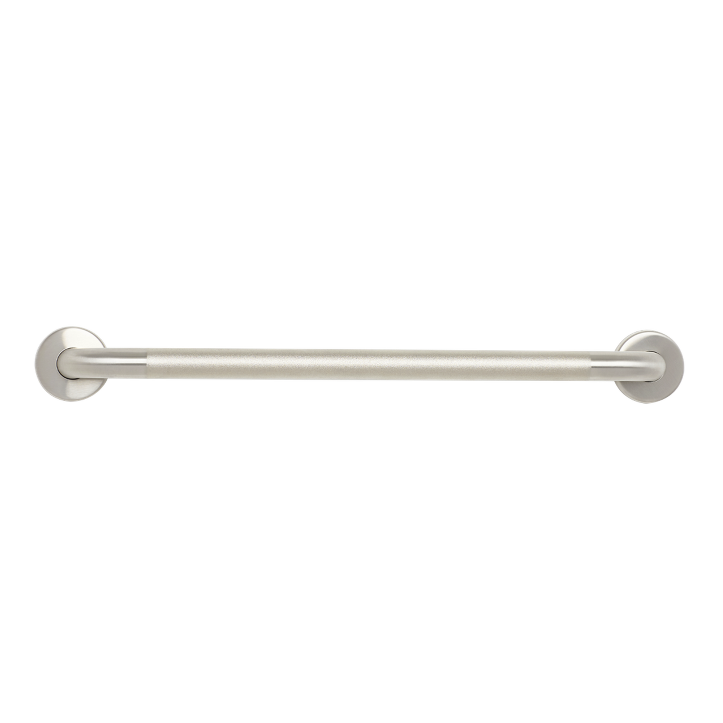 Seachrome Signature Series Value Line 12" Peened Stainless Steel With Satin Ends 1.25" Tube Diameter Straight Concealed Flange Grab Bar