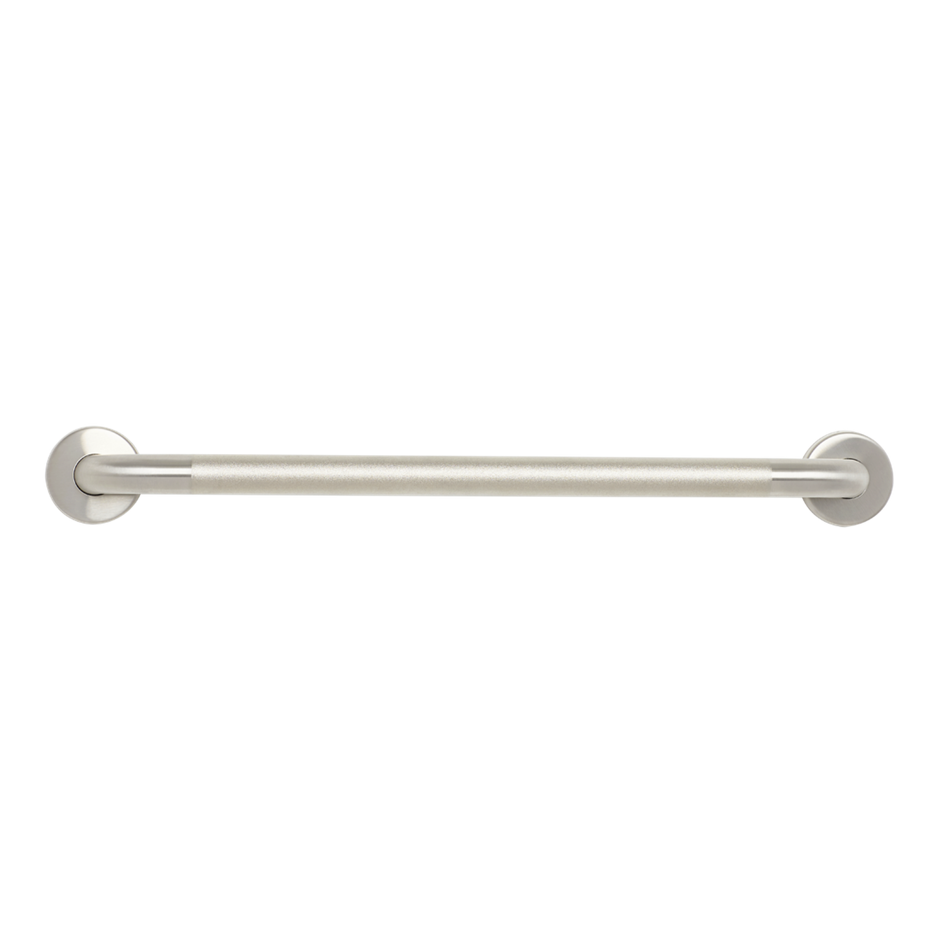 Seachrome Signature Series Value Line 12" Peened Stainless Steel With Satin Ends 1.25" Tube Diameter Straight Concealed Flange Grab Bar