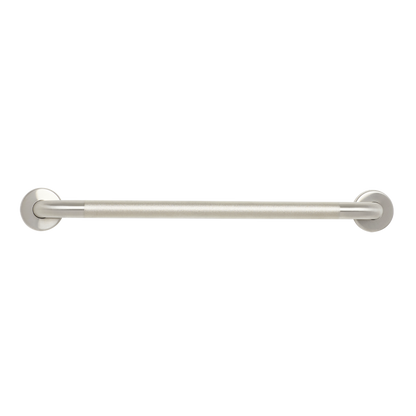 Seachrome Signature Series Value Line 12" Peened Stainless Steel With Satin Ends 1.25" Tube Diameter Straight Concealed Flange Grab Bar