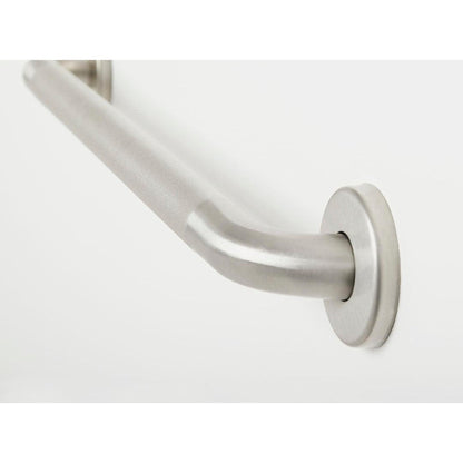 Seachrome Signature Series Value Line 12" Peened Stainless Steel With Satin Ends 1.5" Tube Diameter Straight Concealed Flange Grab Bar