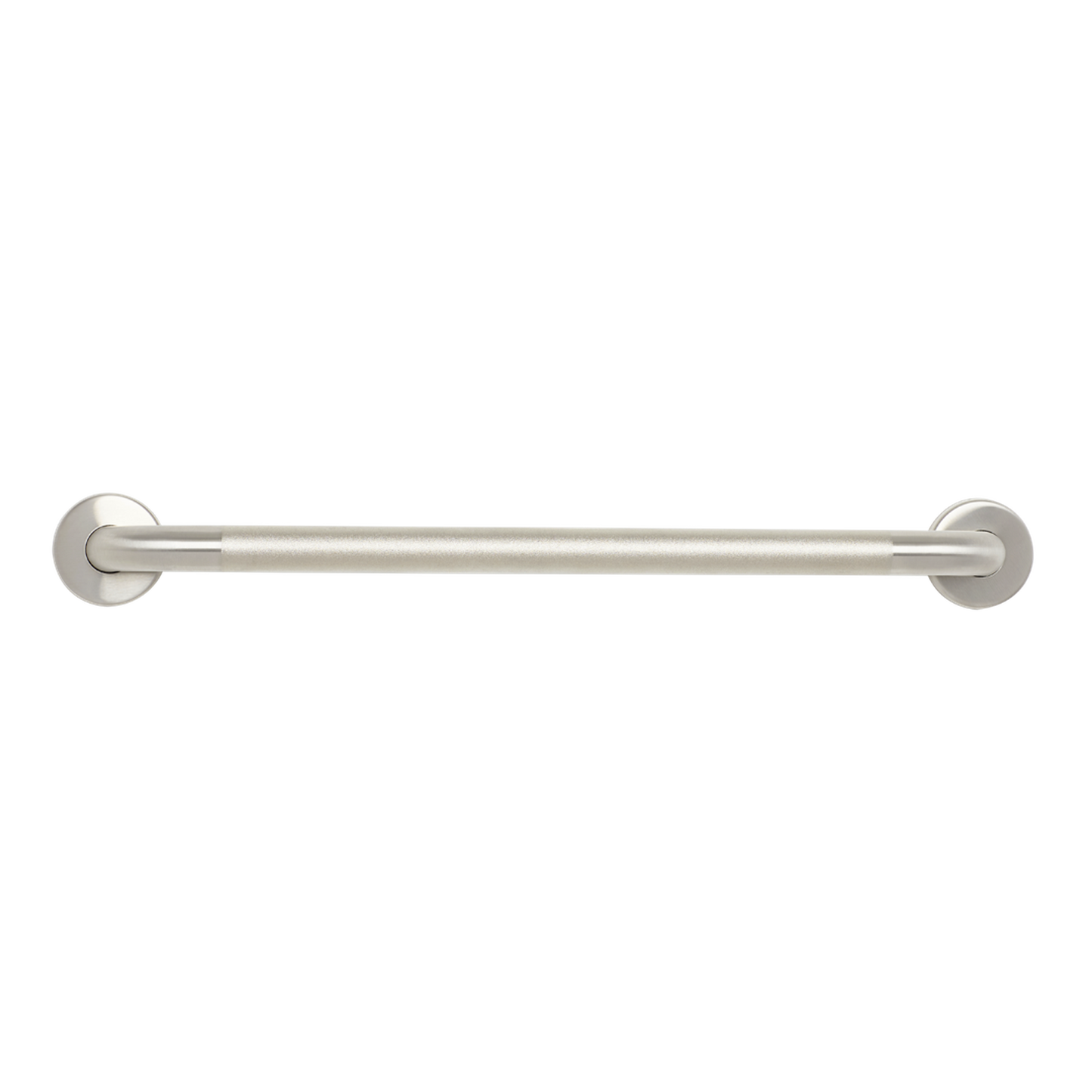 Seachrome Signature Series Value Line 12" Peened Stainless Steel With Satin Ends 1.5" Tube Diameter Straight Concealed Flange Grab Bar