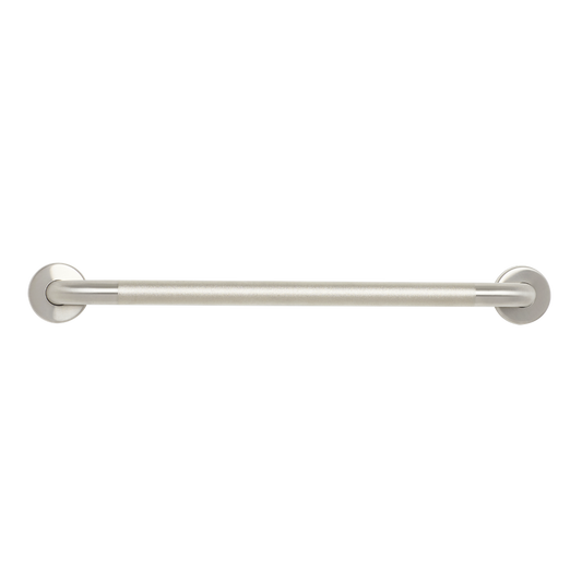 Seachrome Signature Series Value Line 12" Peened Stainless Steel With Satin Ends 1.5" Tube Diameter Straight Concealed Flange Grab Bar