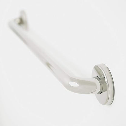 Seachrome Signature Series Value Line 12" Polished Stainless Steel 1.5" Tube Diameter Straight Concealed Flange Grab Bar