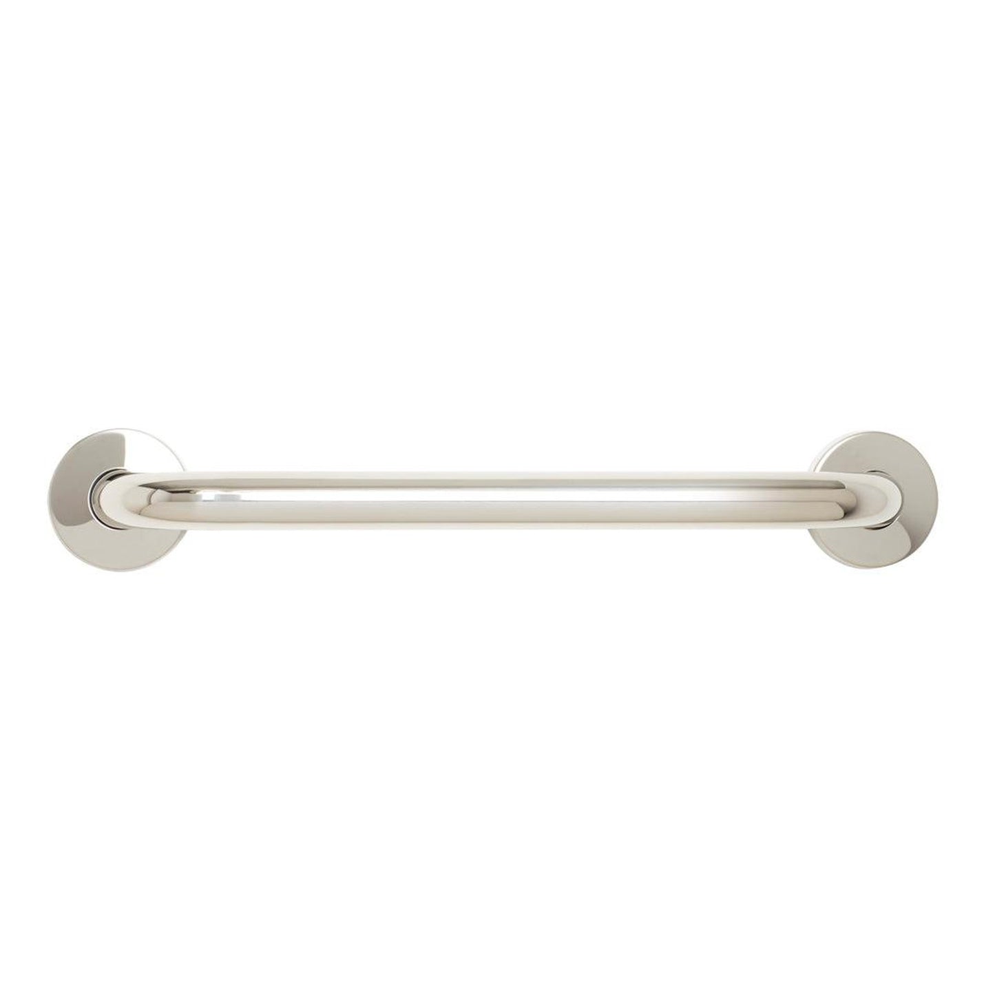 Seachrome Signature Series Value Line 16" Polished Stainless Steel 1.25" Tube Diameter Straight Concealed Flange Grab Bar