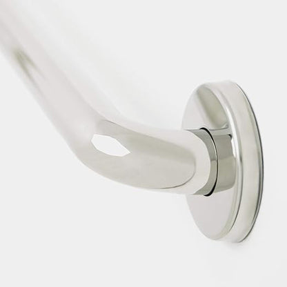 Seachrome Signature Series Value Line 16" Polished Stainless Steel 1.5" Tube Diameter Straight Concealed Flange Grab Bar