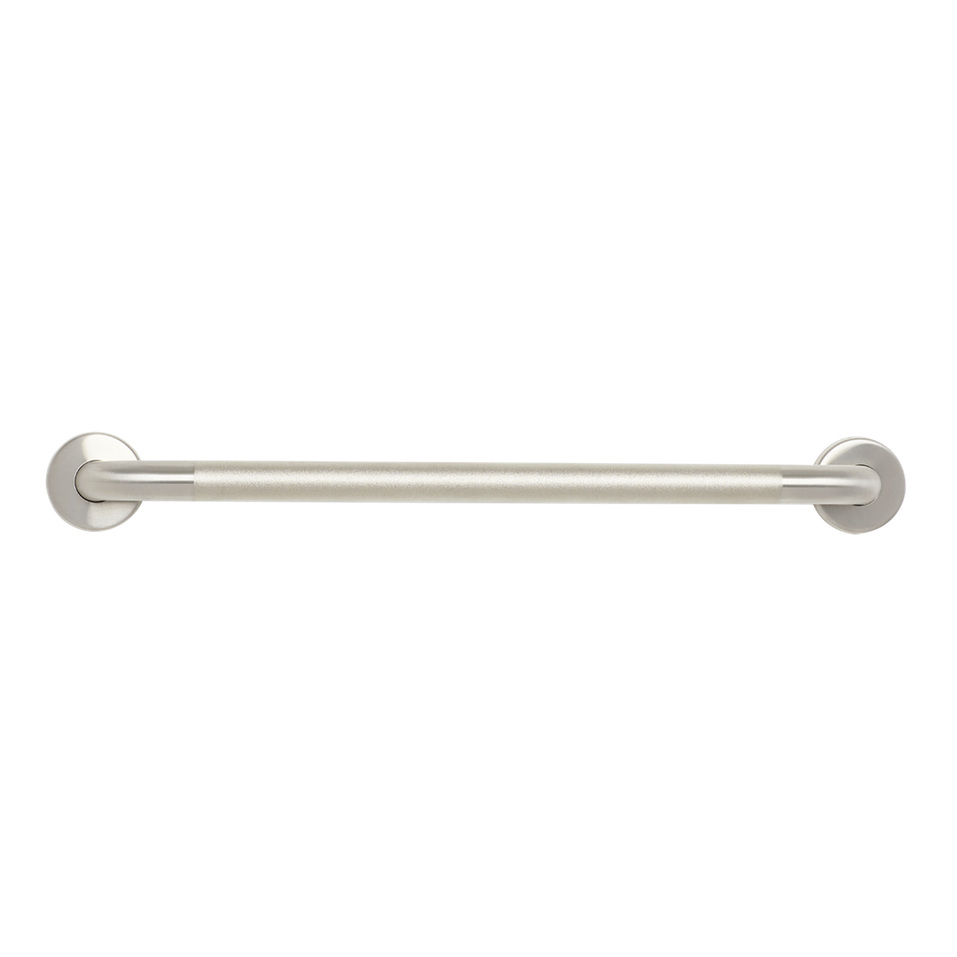 Seachrome Signature Series Value Line 18" Peened Stainless Steel With Satin Ends 1.25" Tube Diameter Straight Concealed Flange Grab Bar