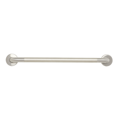 Seachrome Signature Series Value Line 18" Peened Stainless Steel With Satin Ends 1.25" Tube Diameter Straight Concealed Flange Grab Bar