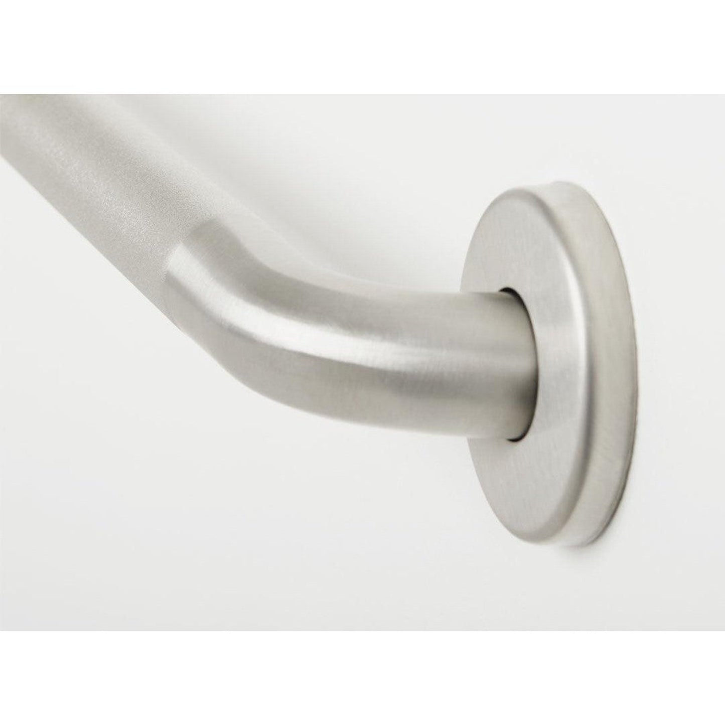 Seachrome Signature Series Value Line 24" Peened Stainless Steel With Satin Ends 1.5" Tube Diameter Straight Concealed Flange Grab Bar