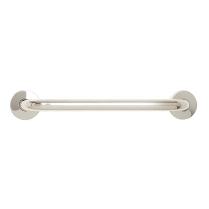 Seachrome Signature Series Value Line 30" Polished Stainless Steel 1.5" Tube Diameter Straight Concealed Flange Grab Bar