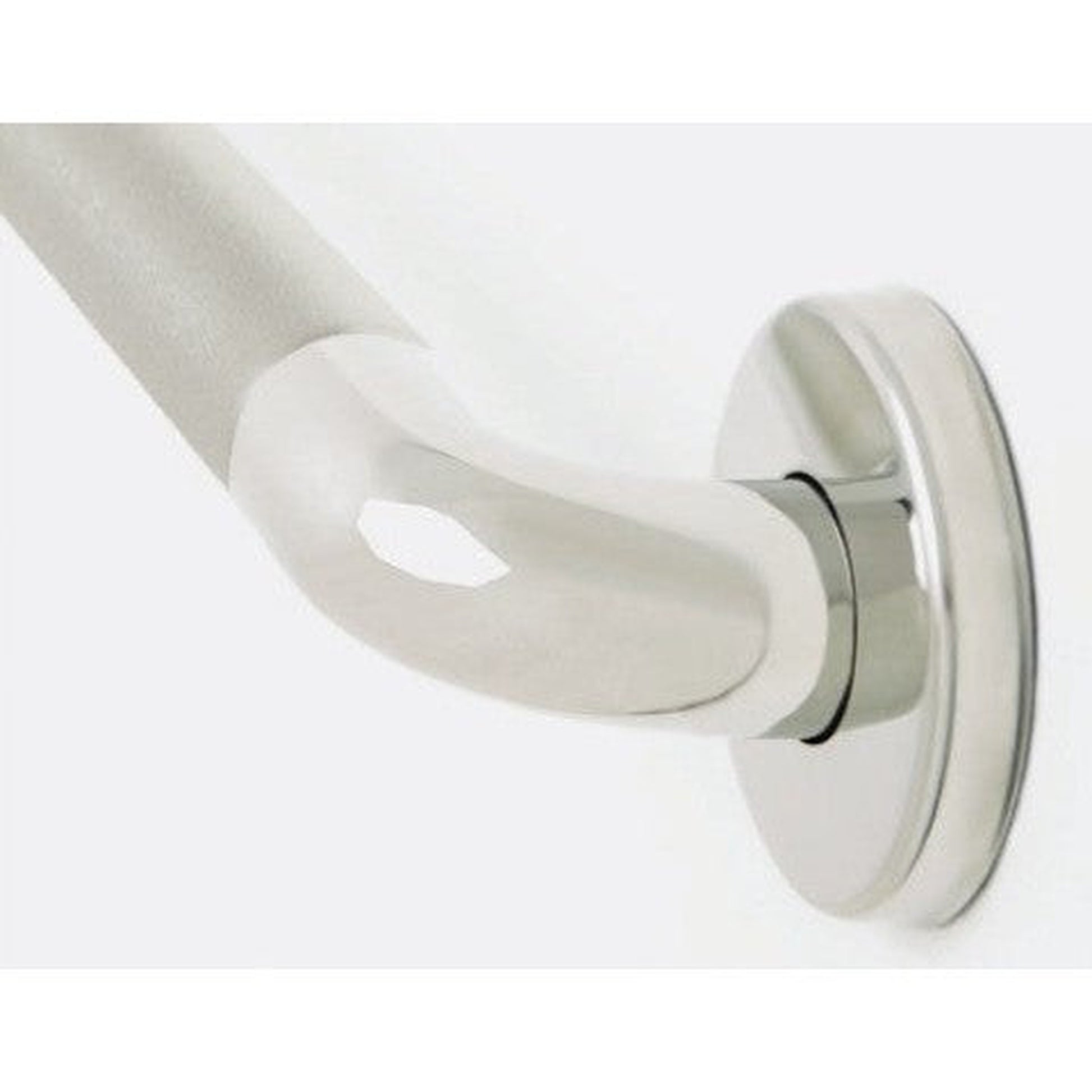 Seachrome Signature Series Value Line IGZS 12" Peened Stainless Steel With Polished Ends 1.25" Tube Diameter Concealed Flange Grab Bar