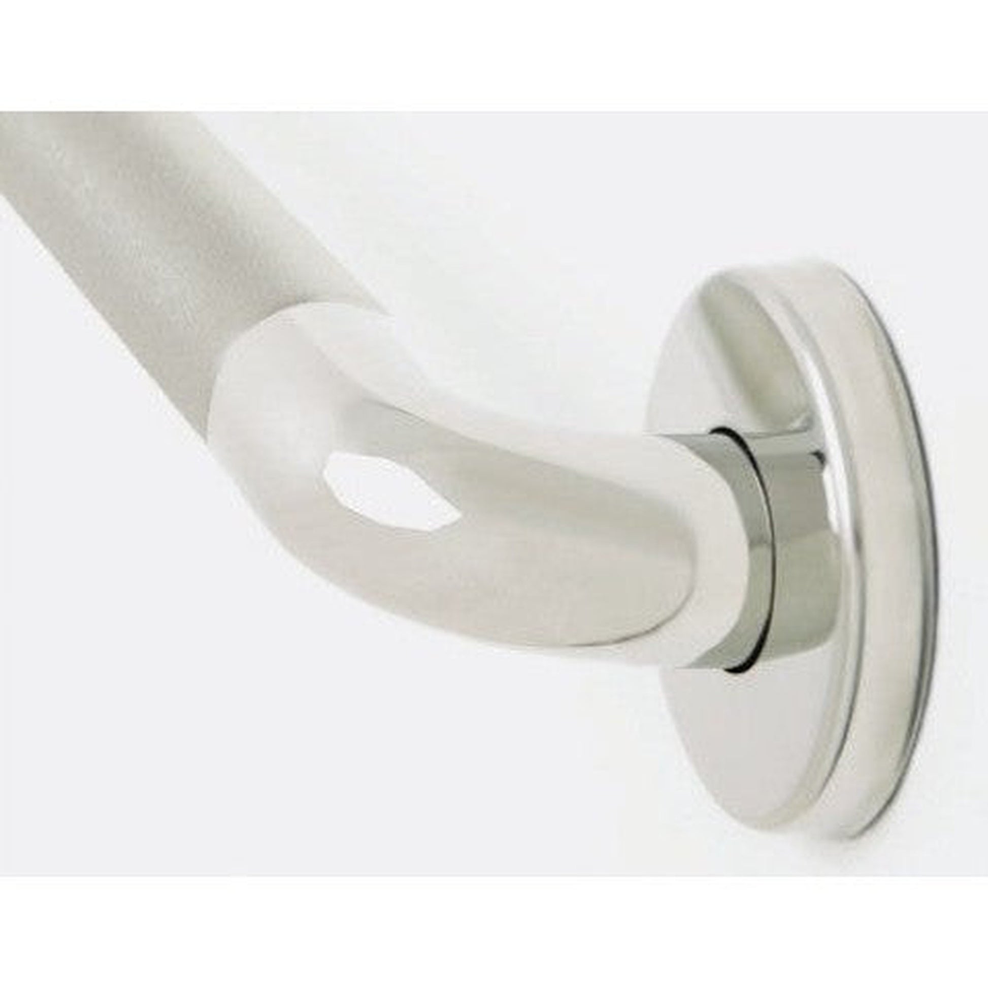 Seachrome Signature Series Value Line IGZS 16" Peened Stainless Steel With Polished Ends 1.25" Tube Diameter Concealed Flange Grab Bar