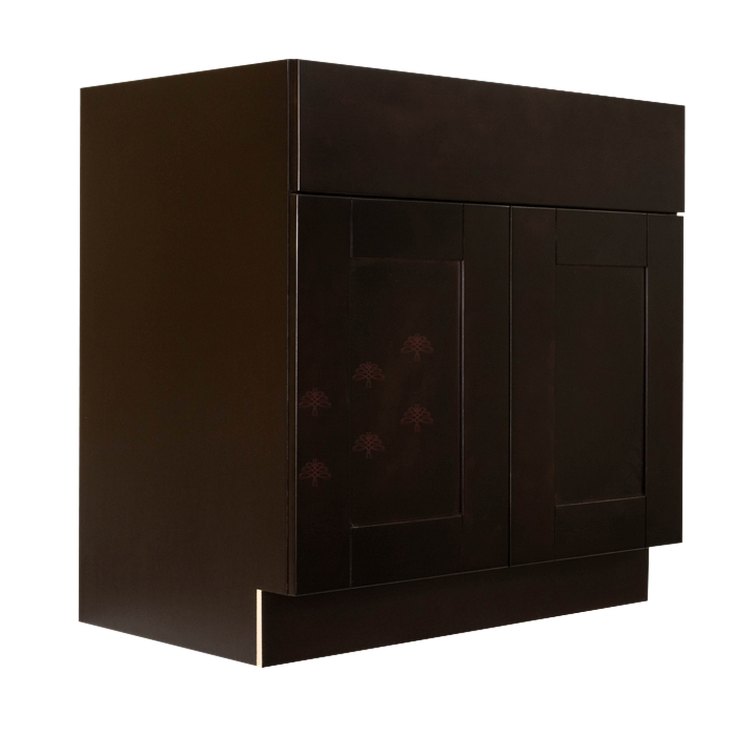 Selected Vendors AE-B33 Anchester 33" x 35" Freestanding Frameless Base Espresso Wood Cabinet