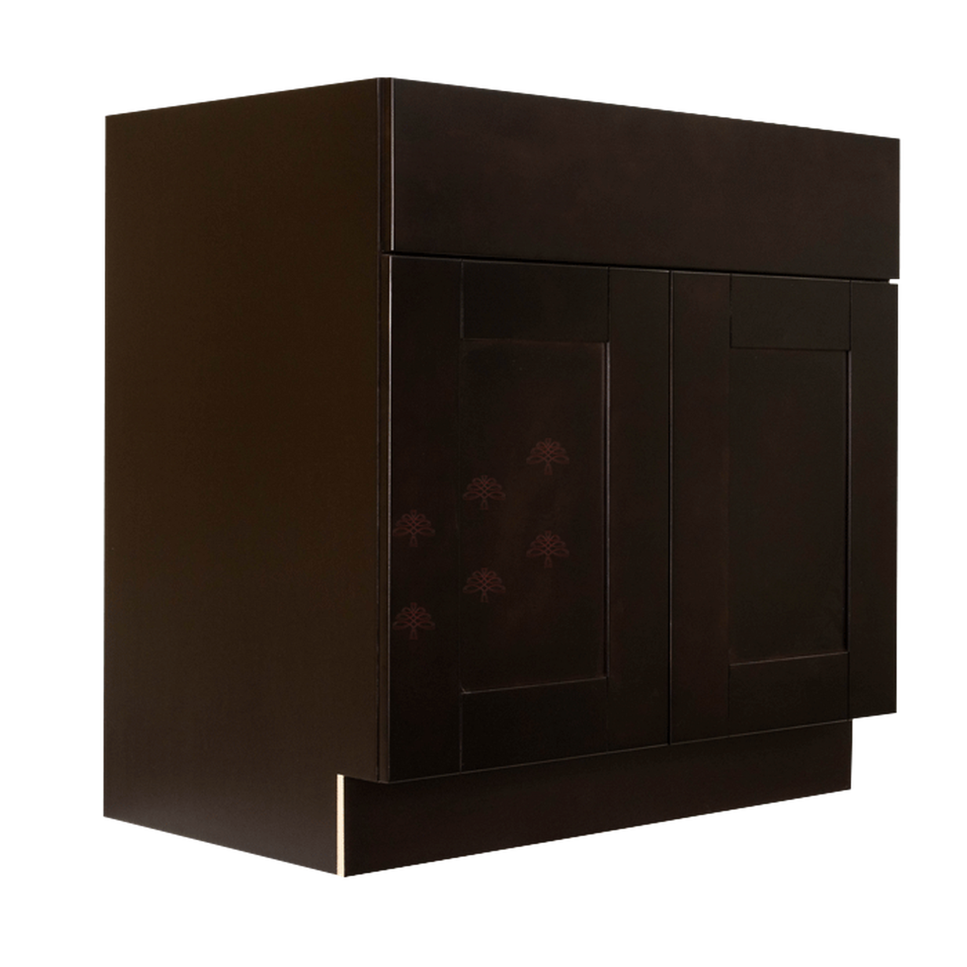 Selected Vendors AE-B33 Anchester 33" x 35" Freestanding Frameless Base Espresso Wood Cabinet