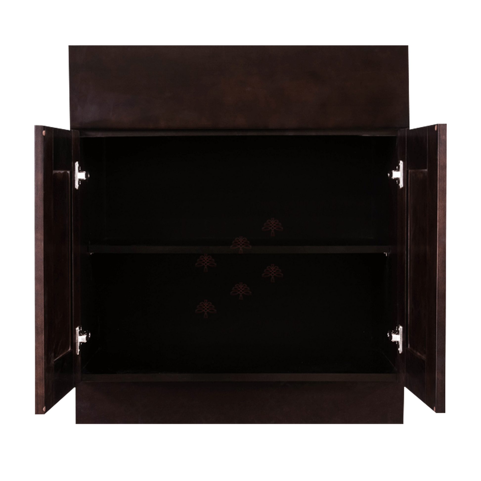 Selected Vendors AE-B33 Anchester 33" x 35" Freestanding Frameless Base Espresso Wood Cabinet