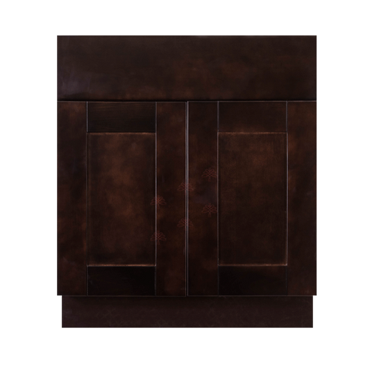 Selected Vendors AE-B33 Anchester 33" x 35" Freestanding Frameless Base Espresso Wood Cabinet