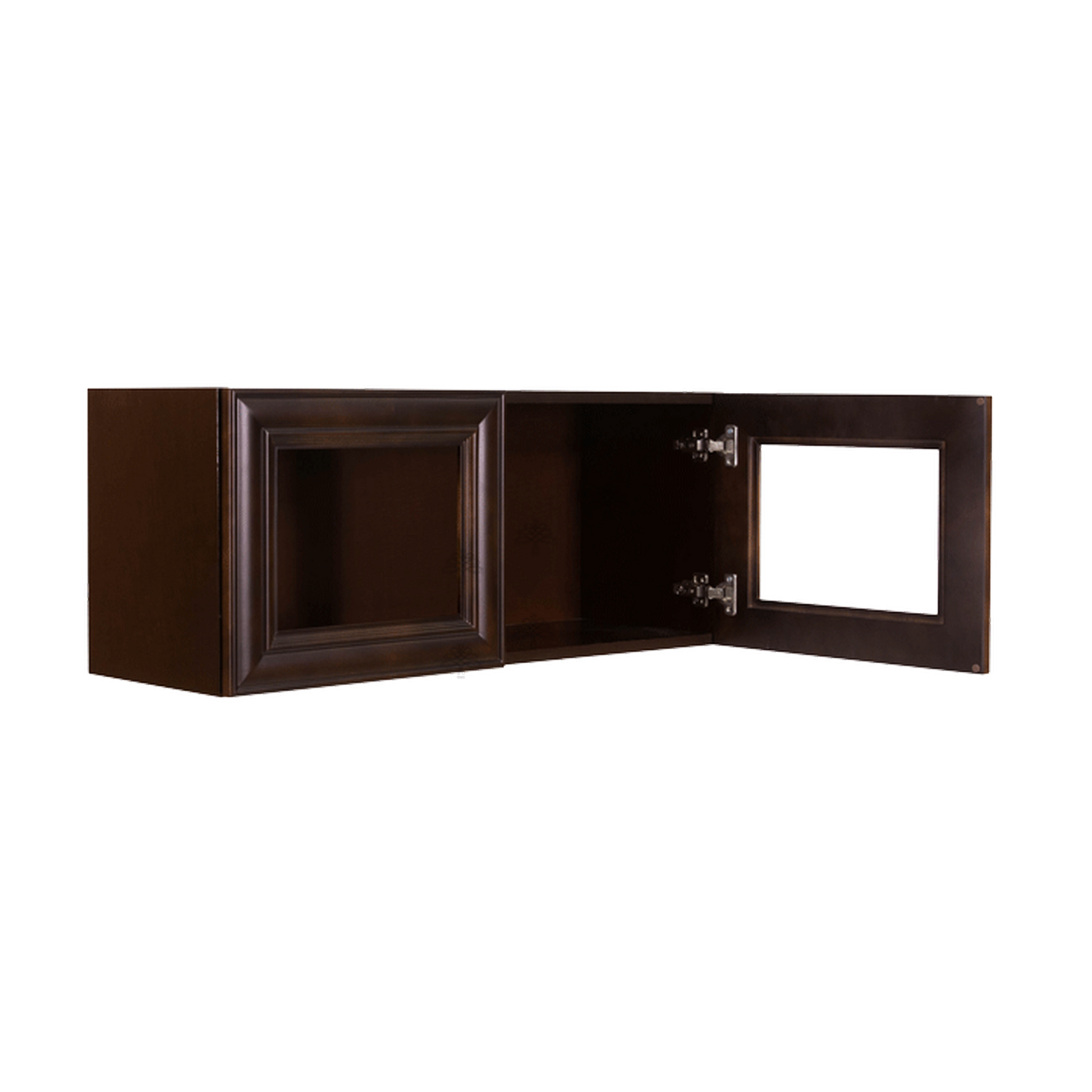 Selected Vendors E-W3612-24 Edinburgh 36" x 12" Wall-Mounted Espresso Wood Cabinet