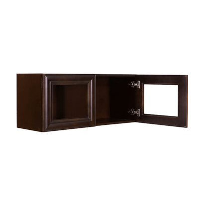 Selected Vendors E-W3612-24 Edinburgh 36" x 12" Wall-Mounted Espresso Wood Cabinet