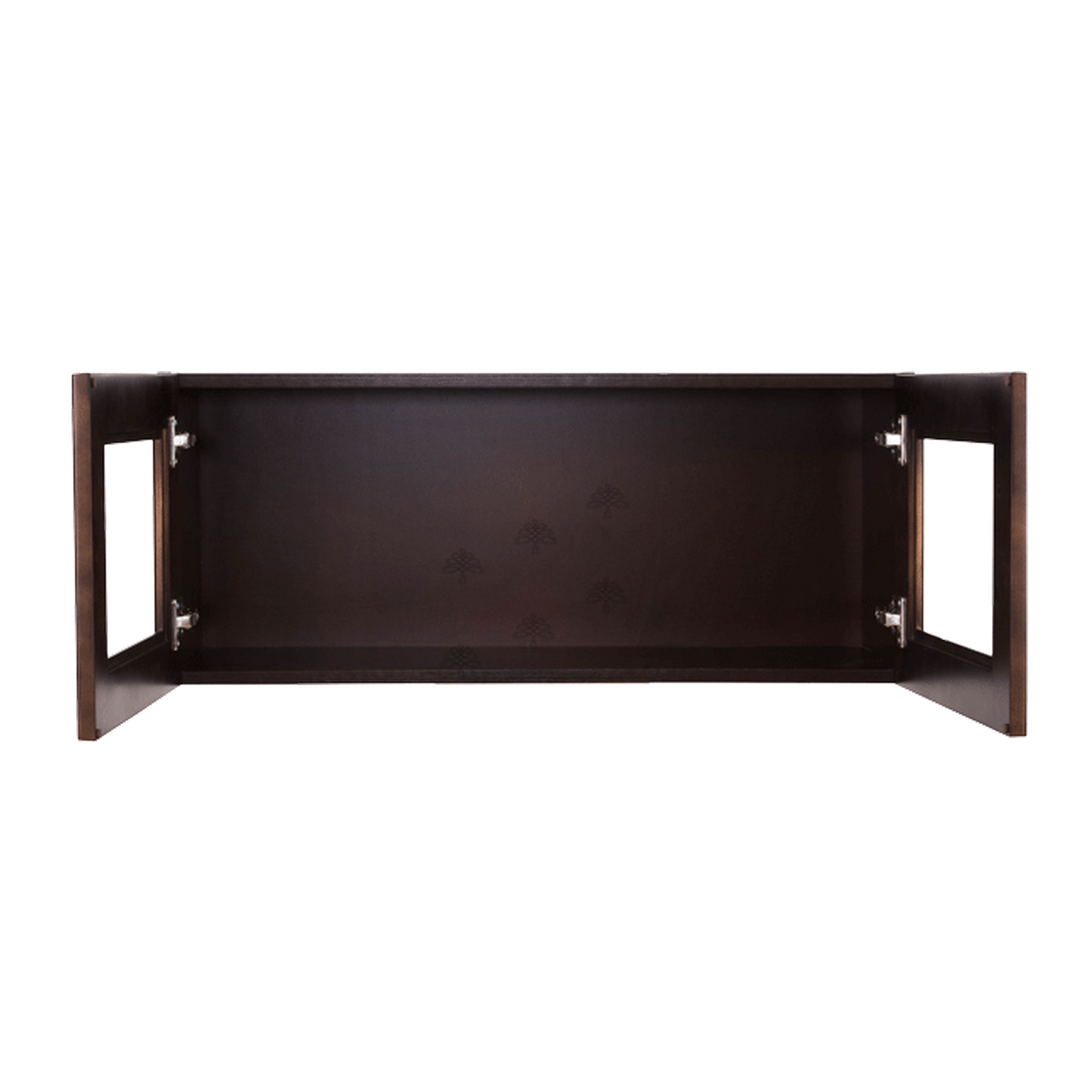Selected Vendors E-W3612-24 Edinburgh 36" x 12" Wall-Mounted Espresso Wood Cabinet