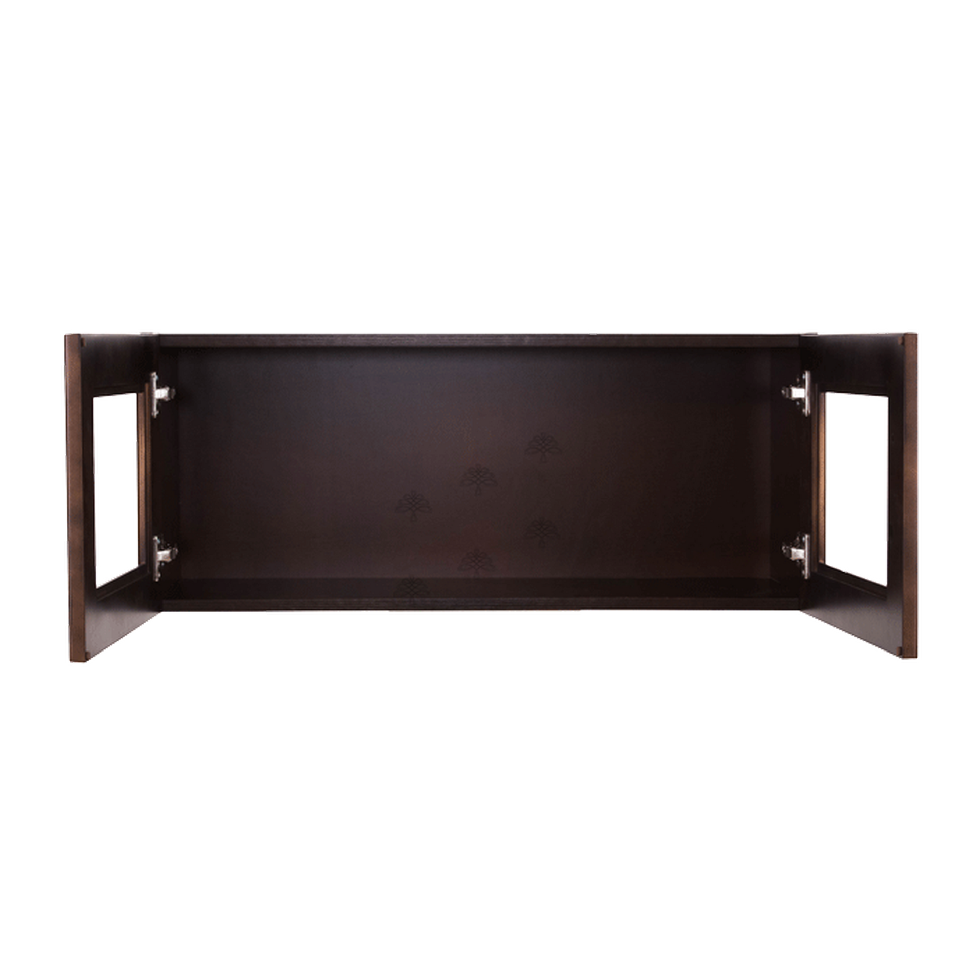 Selected Vendors E-W3612-24 Edinburgh 36" x 12" Wall-Mounted Espresso Wood Cabinet