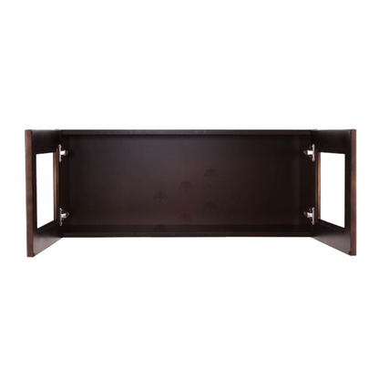 Selected Vendors E-W3612-24 Edinburgh 36" x 12" Wall-Mounted Espresso Wood Cabinet