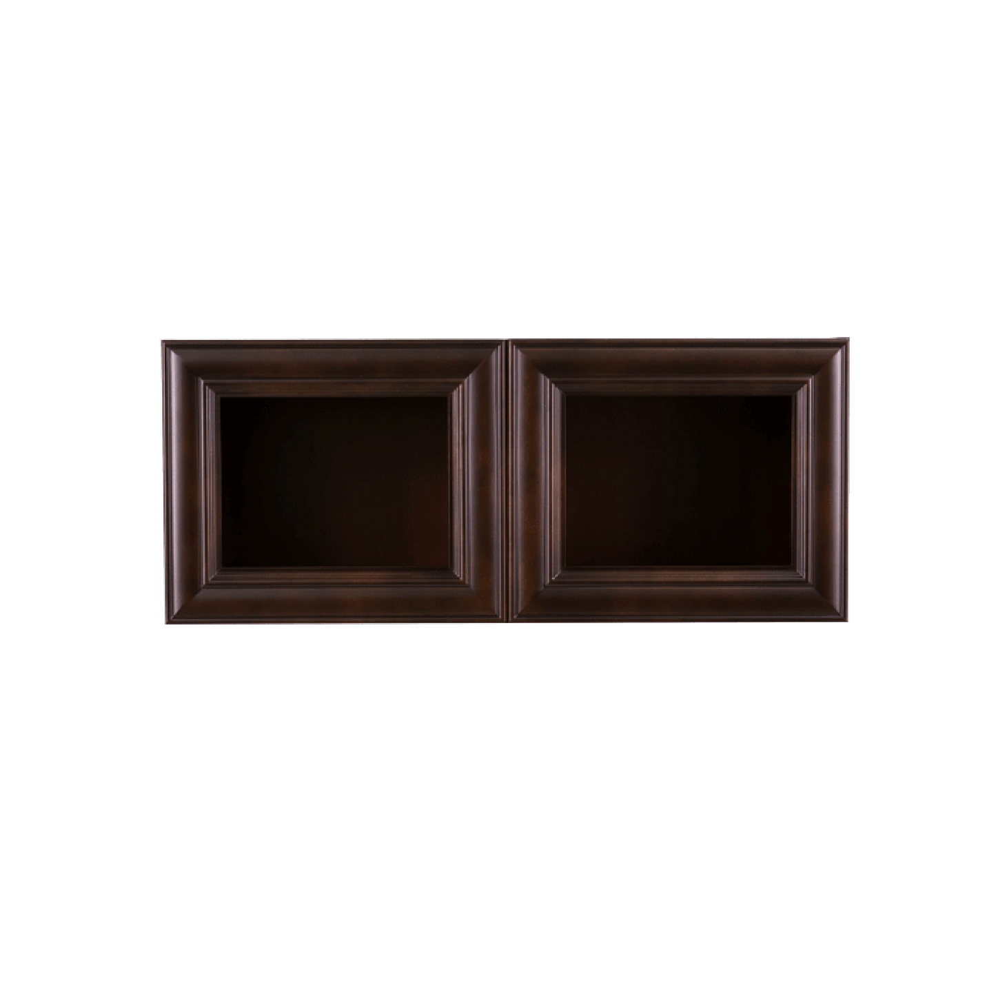 Selected Vendors E-W3612-24 Edinburgh 36" x 12" Wall-Mounted Espresso Wood Cabinet