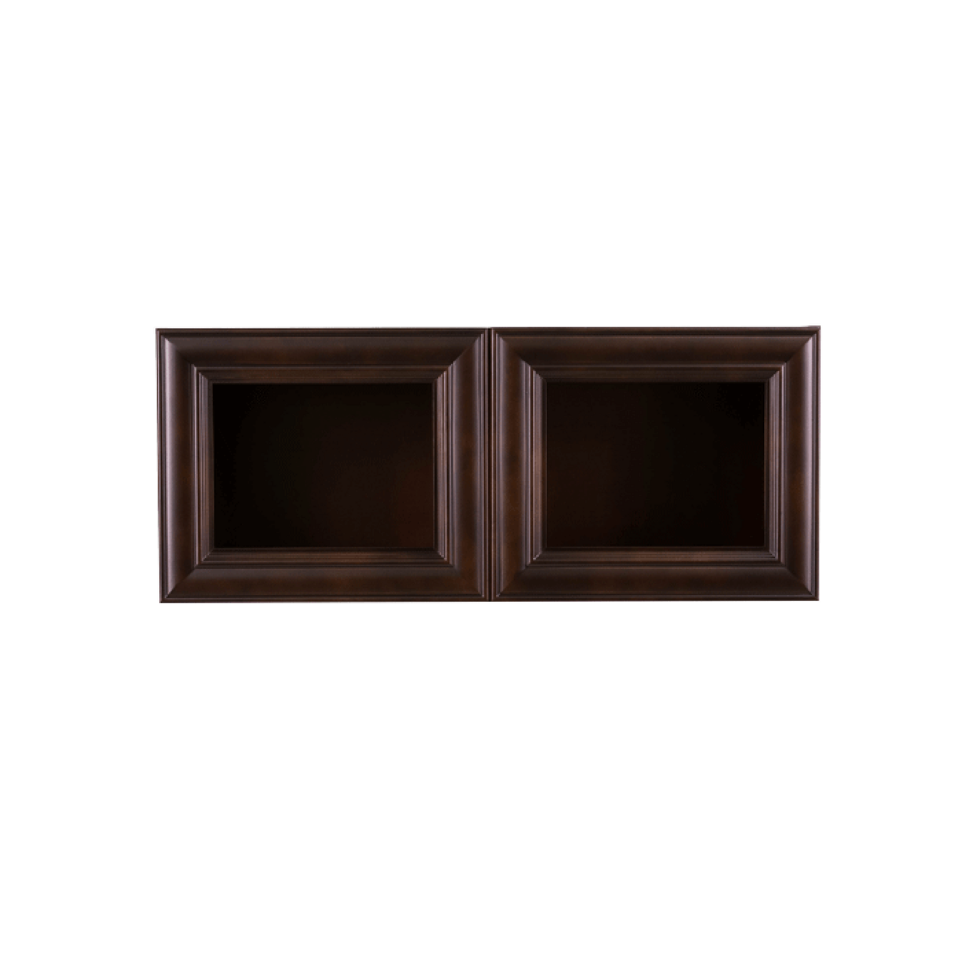 Selected Vendors E-W3612-24 Edinburgh 36" x 12" Wall-Mounted Espresso Wood Cabinet