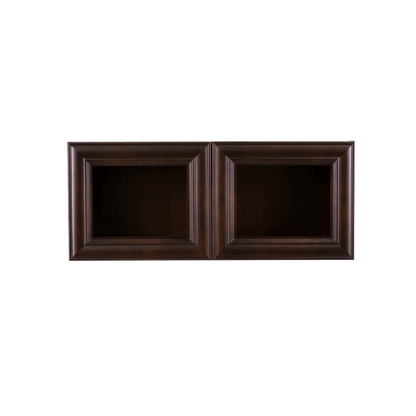 Selected Vendors E-W3612-24 Edinburgh 36" x 12" Wall-Mounted Espresso Wood Cabinet