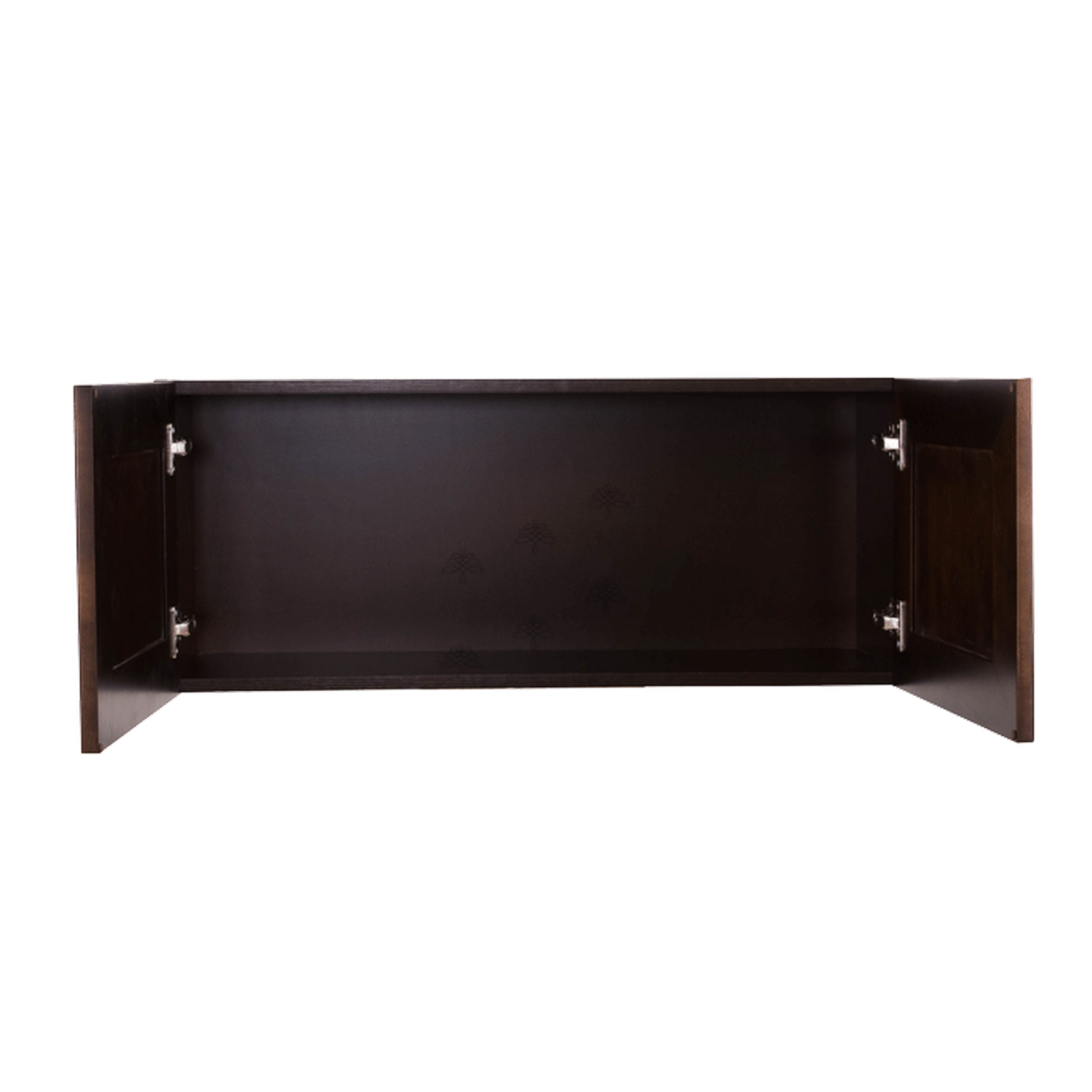Selected Vendors E-W3612-24 Edinburgh 36" x 12" Wall-Mounted Espresso Wood Cabinet