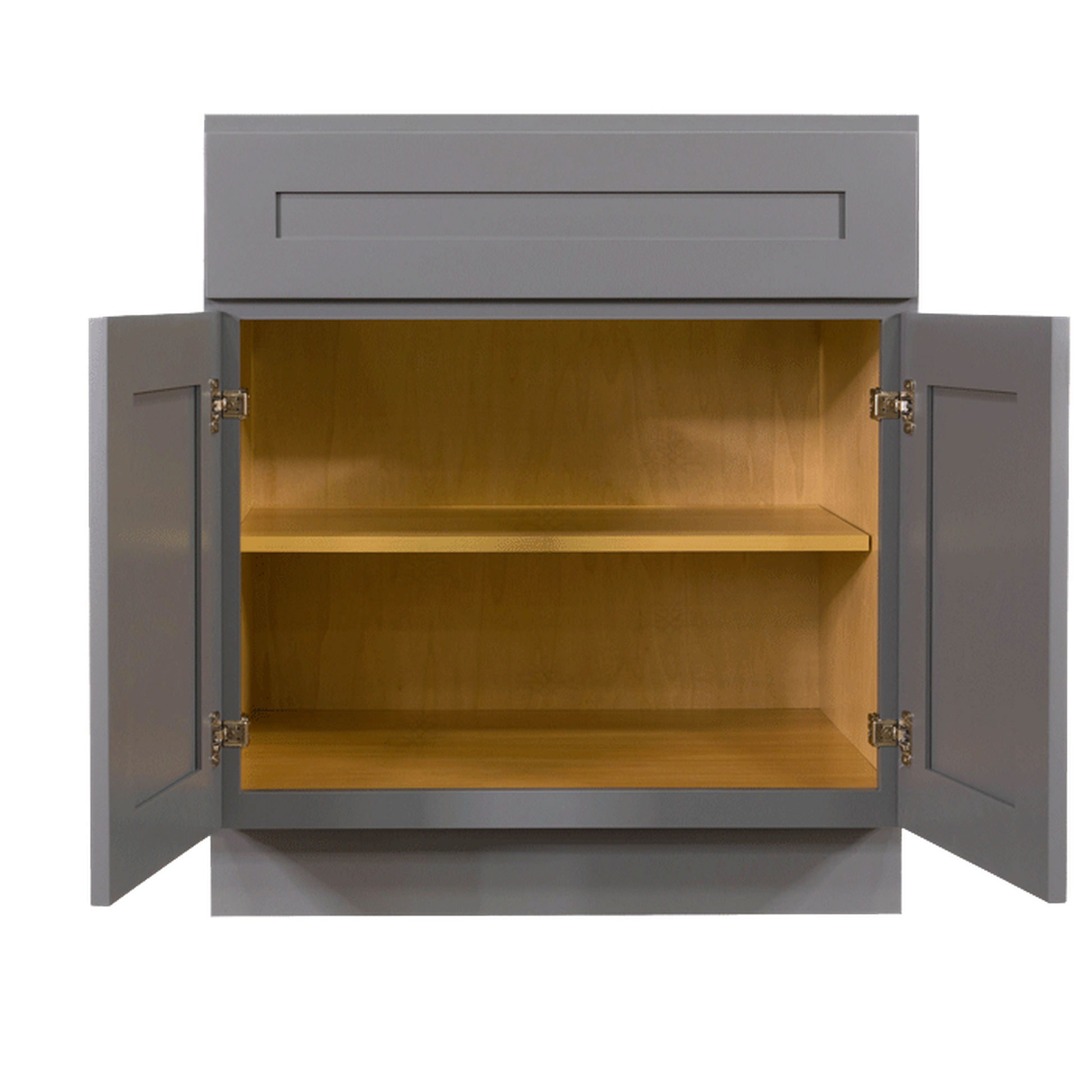 Selected Vendors LG-B24 Lancaster 24" x 35" Freestanding Base Dark Gray Wood Cabinet