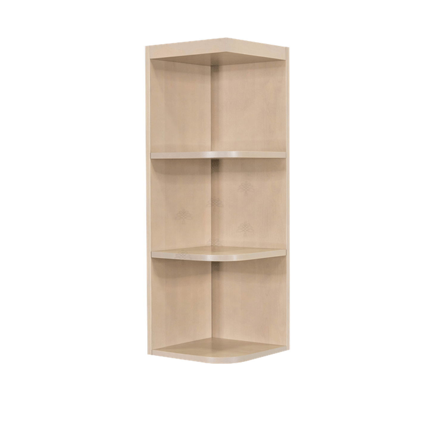 Selected Vendors LSW-WOES1236L Lancaster 12" x 36" Wall-Mounted Open End Left Side Stone Wash Wood Shelving