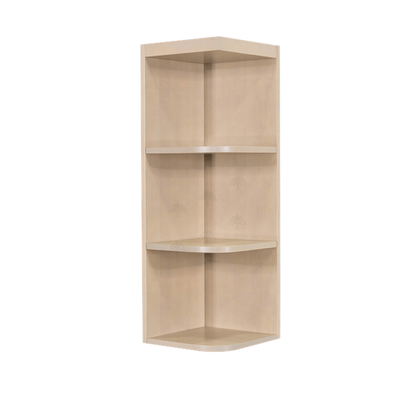 Selected Vendors LSW-WOES1236L Lancaster 12" x 36" Wall-Mounted Open End Left Side Stone Wash Wood Shelving