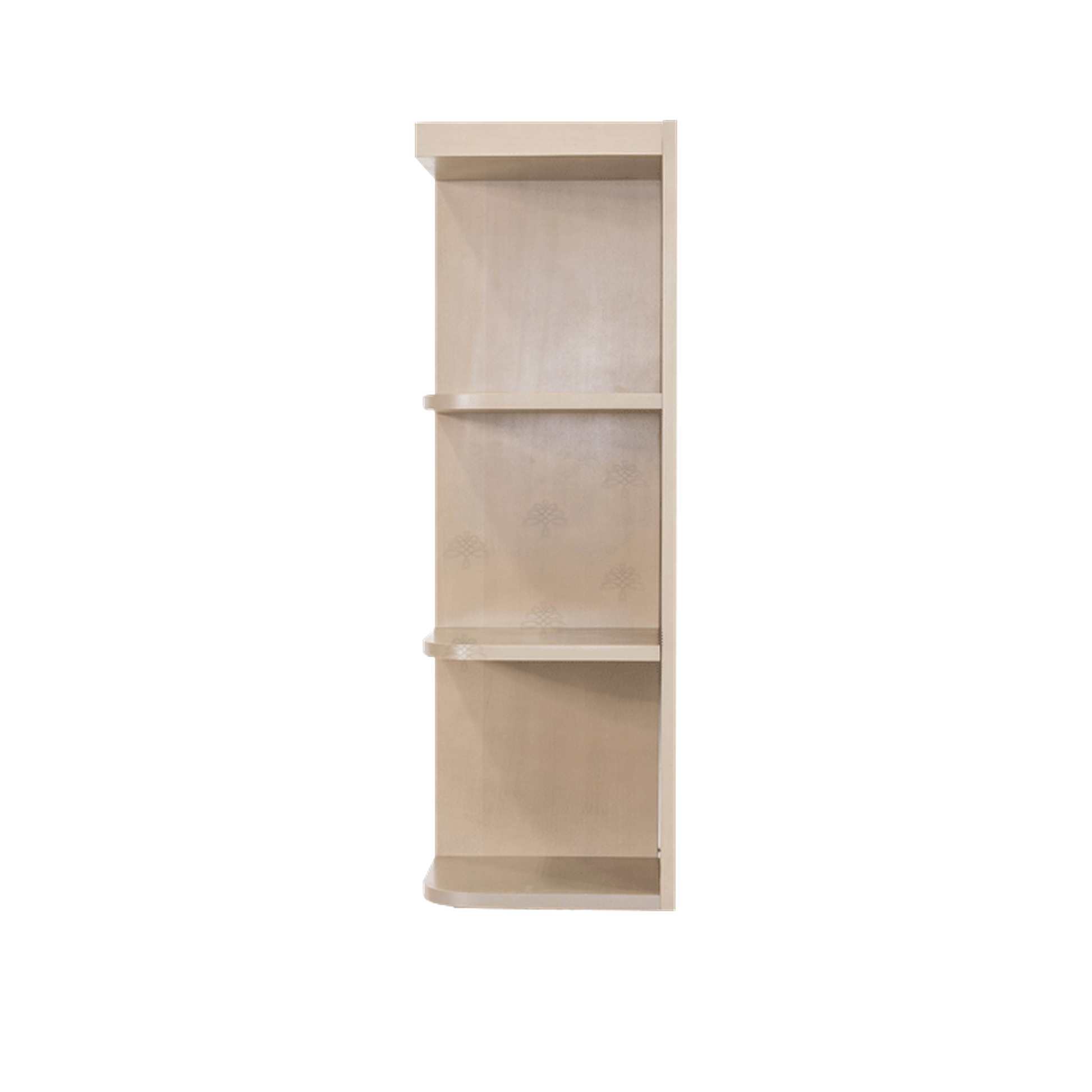 Selected Vendors LSW-WOES1236L Lancaster 12" x 36" Wall-Mounted Open End Left Side Stone Wash Wood Shelving