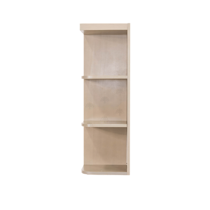 Selected Vendors LSW-WOES1236L Lancaster 12" x 36" Wall-Mounted Open End Left Side Stone Wash Wood Shelving