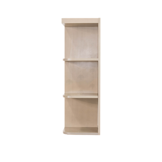Selected Vendors LSW-WOES1236L Lancaster 12" x 36" Wall-Mounted Open End Left Side Stone Wash Wood Shelving