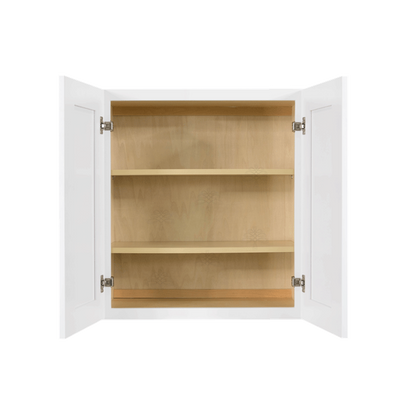 Selected Vendors LW-W3630 Lancaster 36" x 30" Wall-Mounted White Wood Wall Cabinet