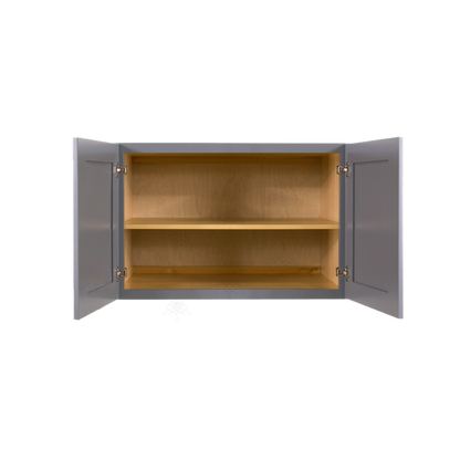 Selected Vendors Lancaster LG-W3021 30" x 21" Dark Gray Wood Wall Cabinet