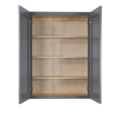 Selected Vendors Lancaster LG-W3342 33" x 42" Dark Gray Wood Wall Cabinet