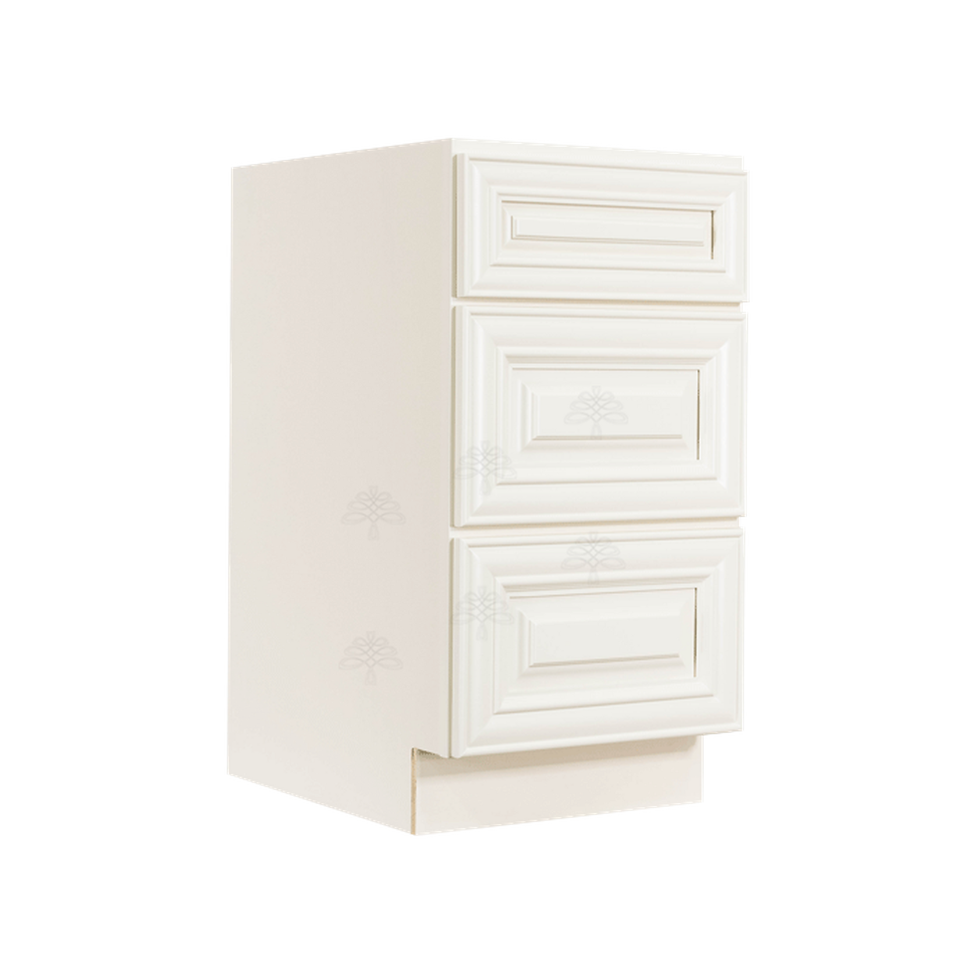 Selected Vendors POW-DB15-3 Princeton 15" x 35" Freestanding Base Off-White Wood Cabinet