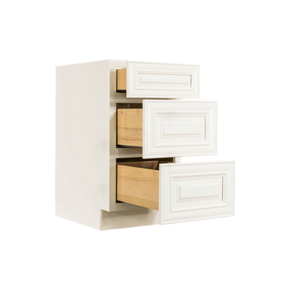 Selected Vendors POW-DB15-3 Princeton 15" x 35" Freestanding Base Off-White Wood Cabinet