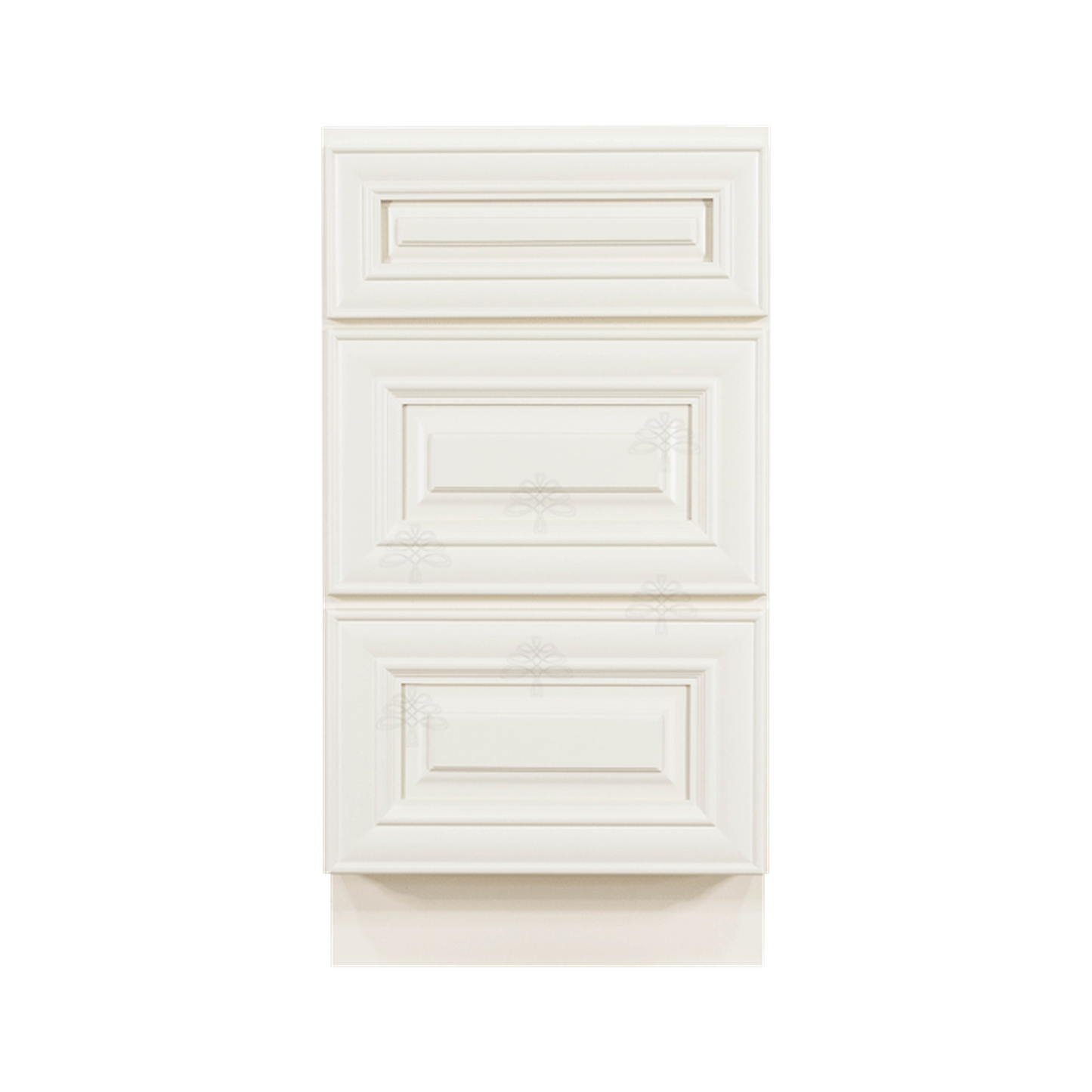 Selected Vendors POW-DB15-3 Princeton 15" x 35" Freestanding Base Off-White Wood Cabinet