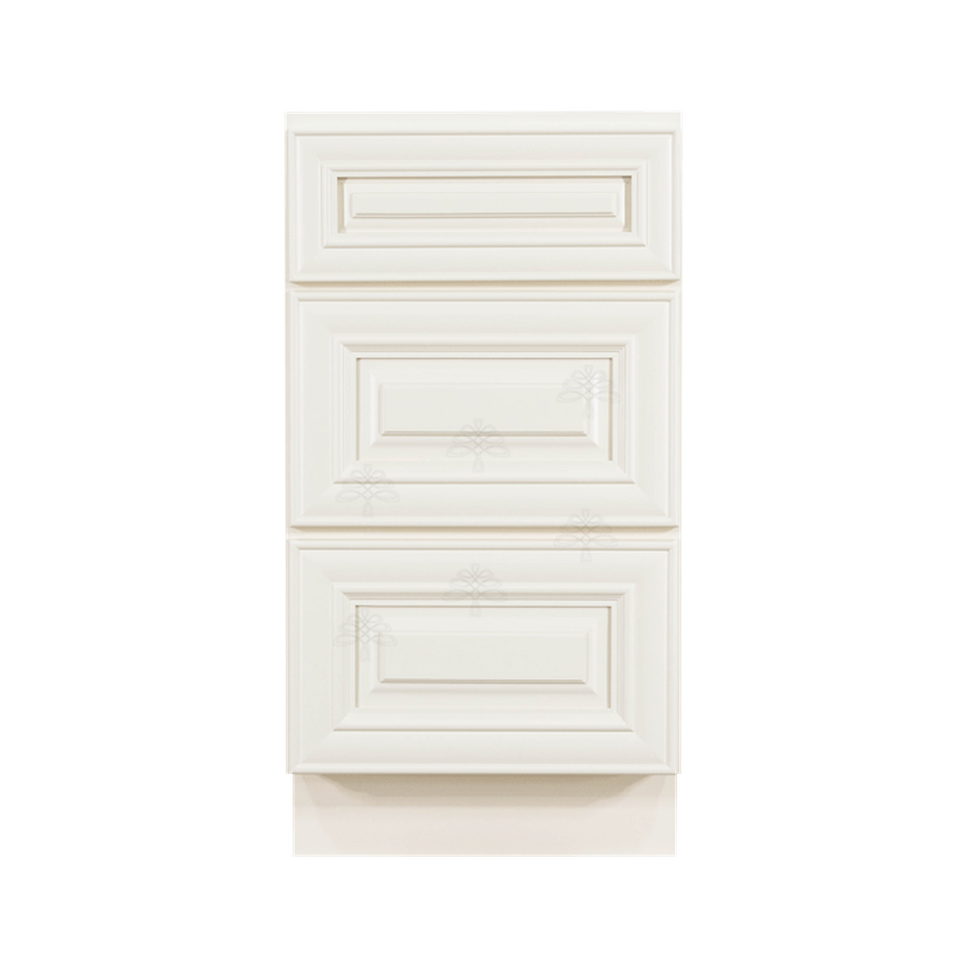 Selected Vendors POW-DB15-3 Princeton 15" x 35" Freestanding Base Off-White Wood Cabinet