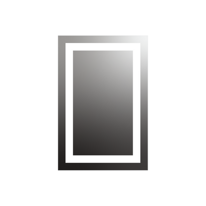 Seura Allegro 24" W x 36" H Wall Switch Dimming LED Lighted Mirror With Slim Housing